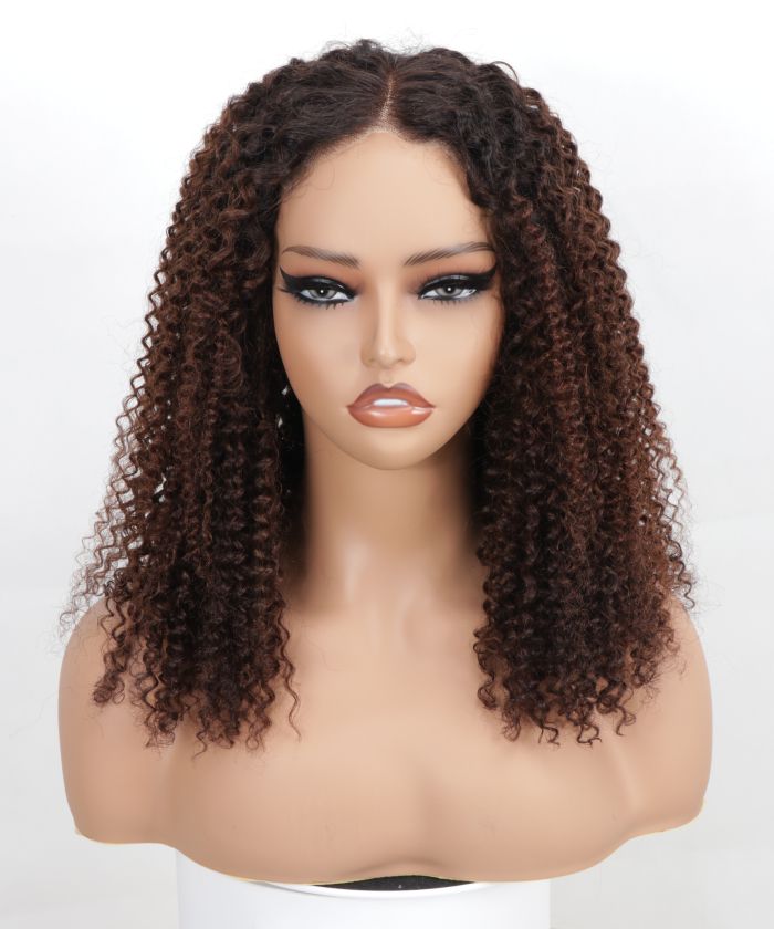 perruque bouclee ombre chocolat 1