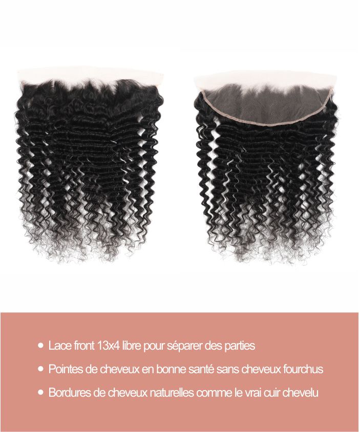 Postiche Lace Front 13x4 Deep Wave - GLAMMANE 2