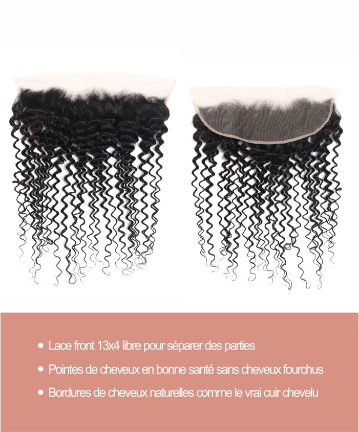 Postiche Lace Front 13x4 Water Wave 100% - GLAMMANE 2