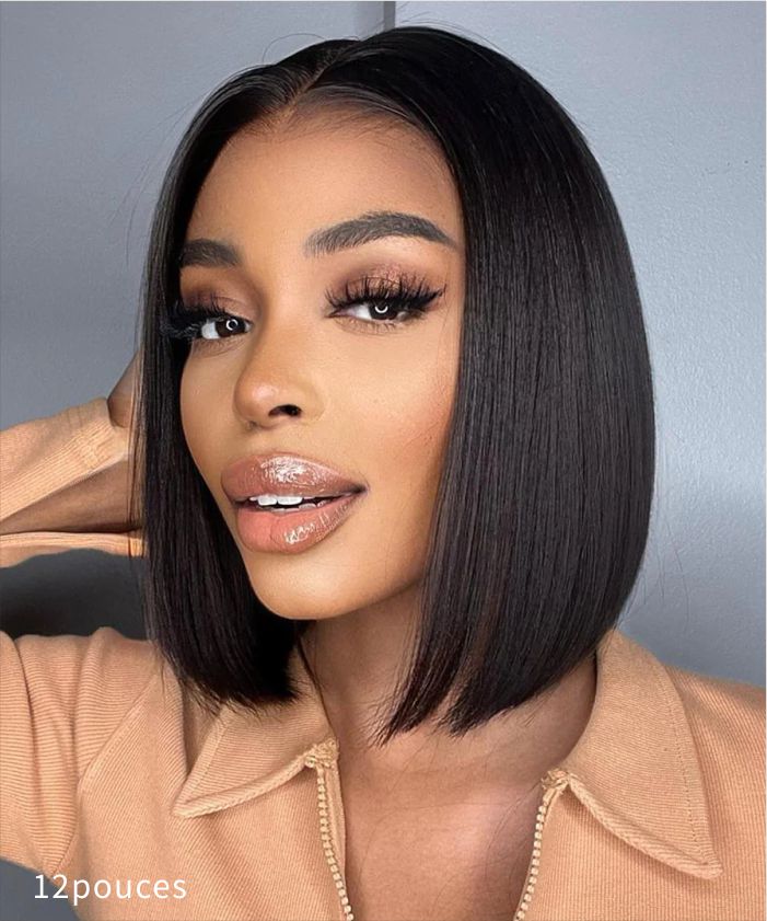 perruque cheveux carre noir raides 2