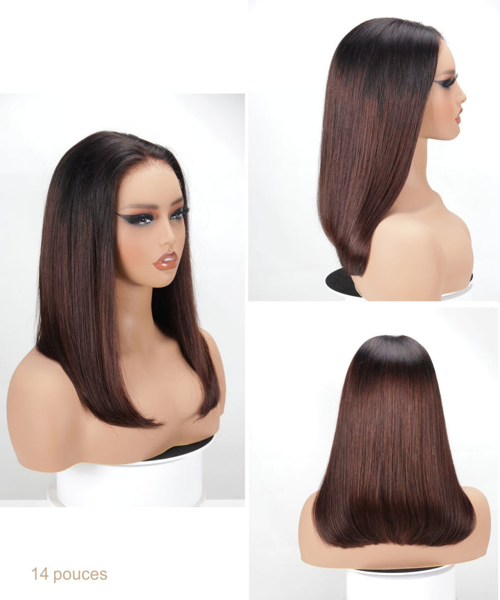 Perruque Cheveux Humains Lisses HD Lace 6x4 GLAMMANE 2