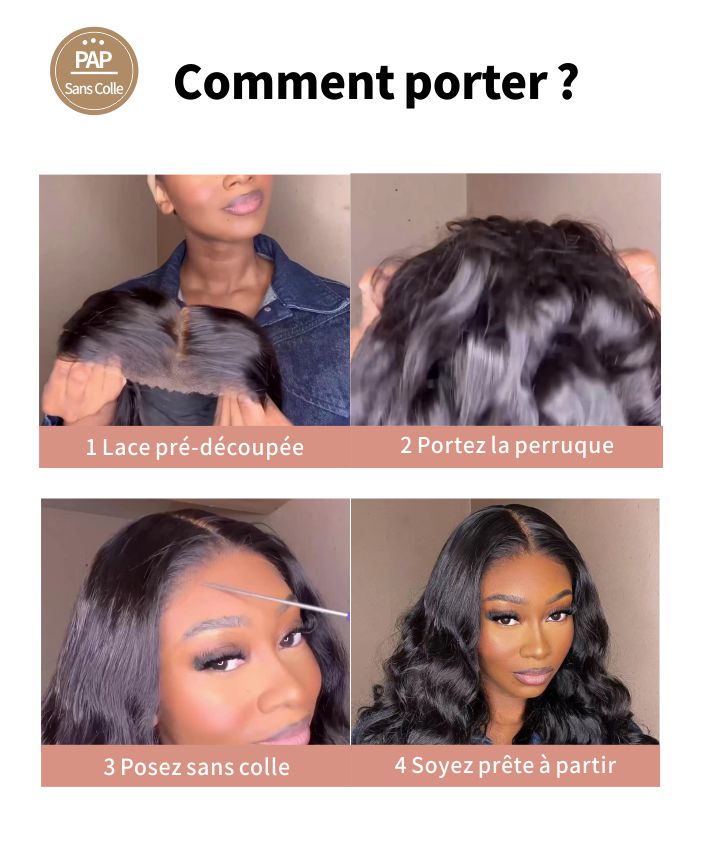 Perruque carré noir Cheveux Bouclés Kinky Curly 5
