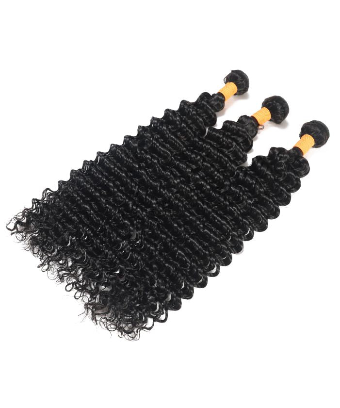 3 Extension Cheveux Tissage Deep Wave 100% Naturel 2