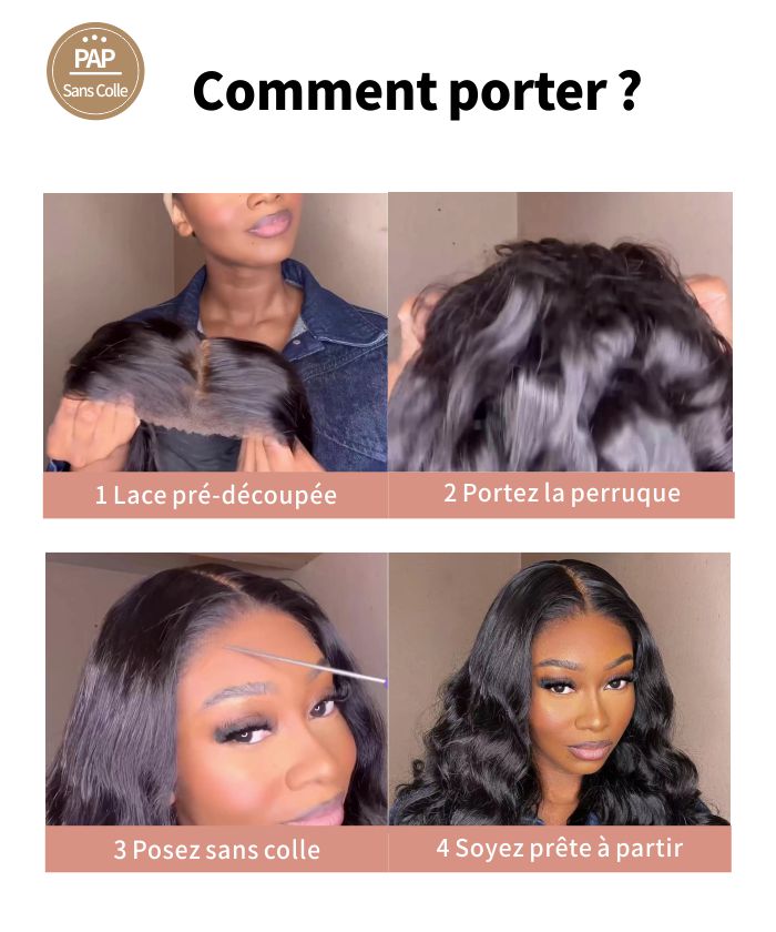 perruque ombre brune carre GLAMMANE 3