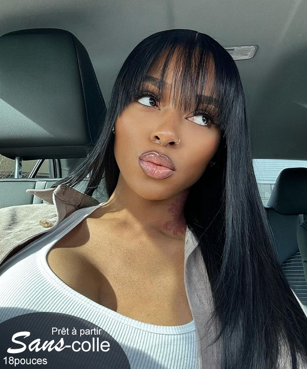 noir cheveux humains lisses delicats 1