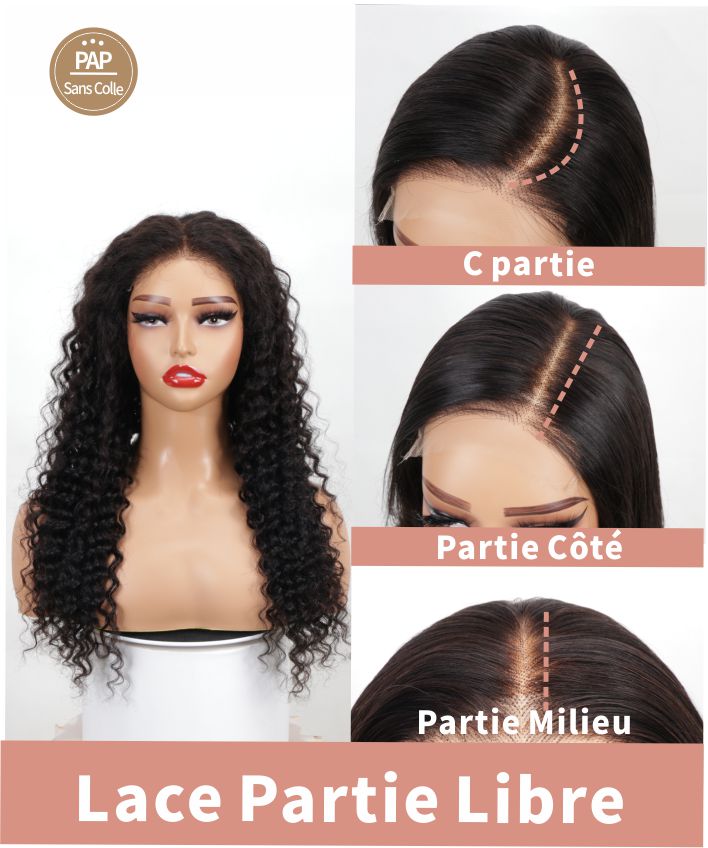 cheveux boucles ondules noir GLAMMANE 5