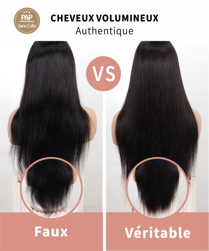 Glammane Perruque Ondulée Noir Naturelle 10