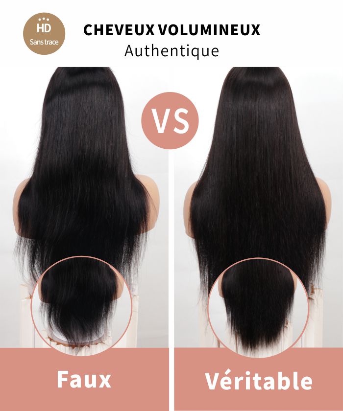 perruque cheveux  mi long balayage brune raide 8