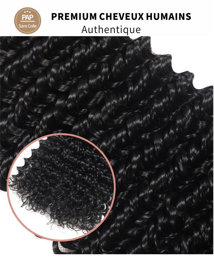 perruque ondulee noir 6x4 hd lace GLAMMANE 9