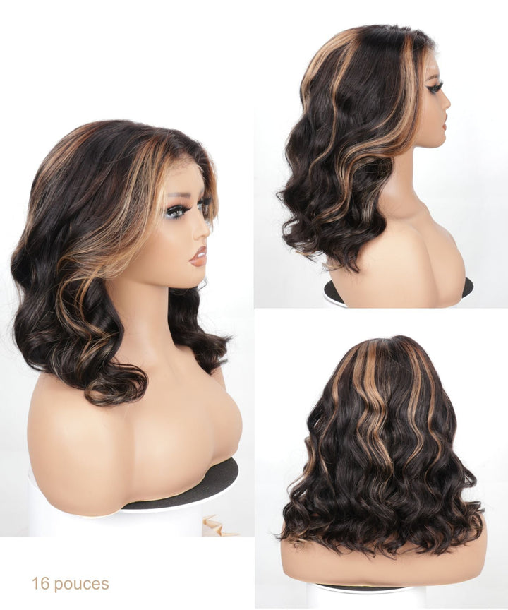 Perruque Sans Colle Premium Balayage Bob de GLAMMANE 2