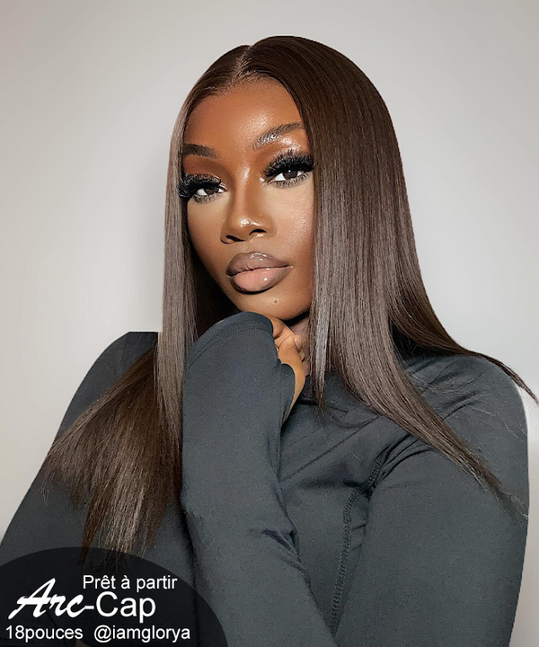 perruque cheveux raide 6x4 hd lace 1
