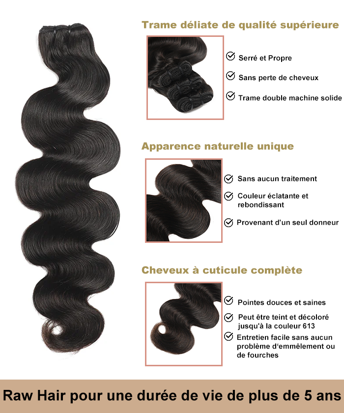 Raw Hair - Extension de Cheveux Ondulés Naturels | GLAMMANE 2
