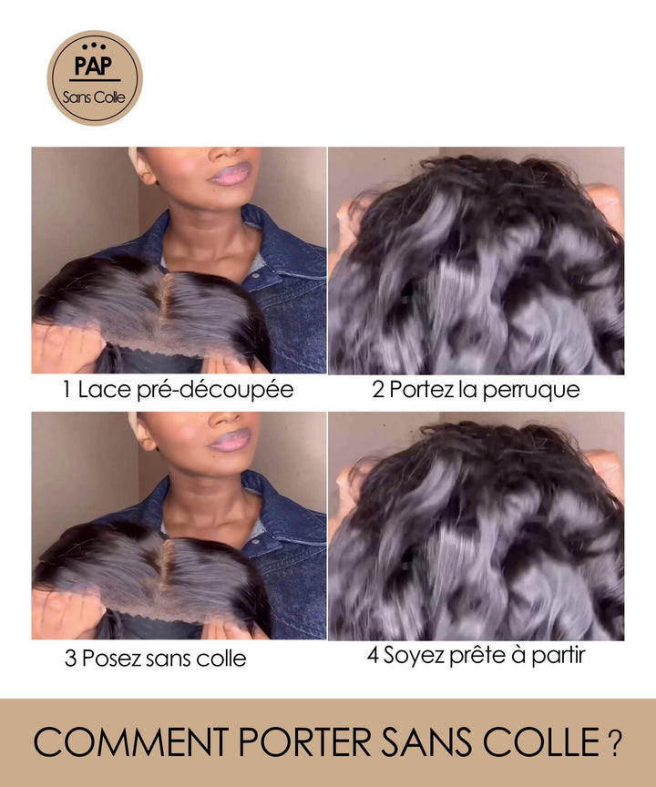 Perruque SANS COLLE  GLAMMANE