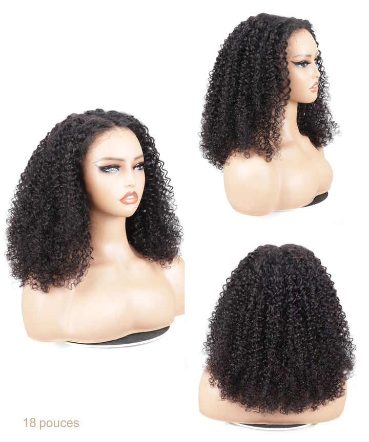 Prêt-à-Partir Perruque Sans Colle Afro Curly Bob - GLAMMANE 4