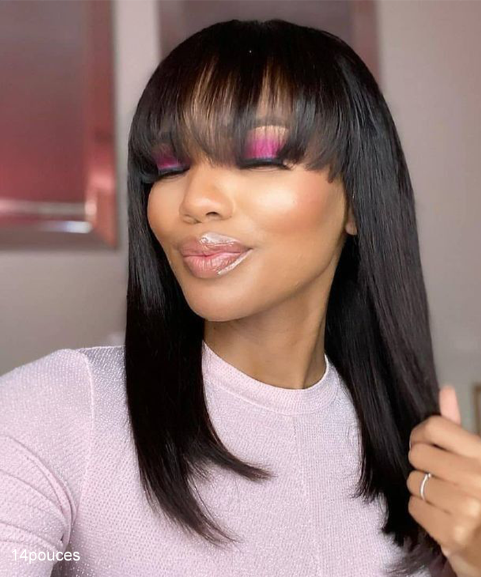 noir cheveux humains lisses delicats 2